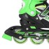 Patins 2 en 1 taille ajustable pour les amateurs d'asphalte et de glace design noir et vert