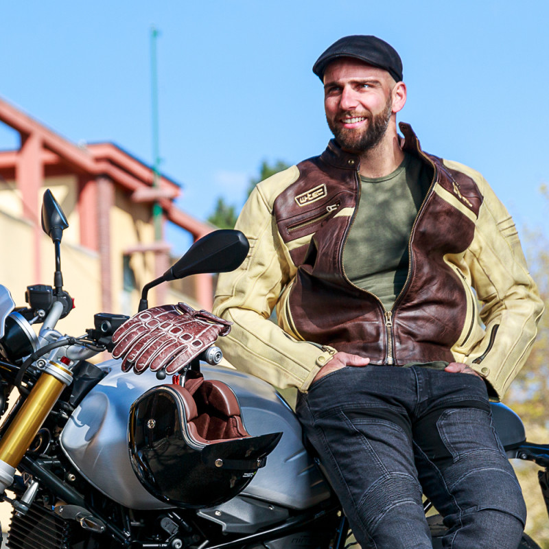Veste Moto En Cuir Synthétique Homme - Manches Courtes Vintage, Coupe-Vent Imperméable, Style Rétro Pour Automne/Hiver