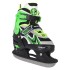 Patins 2 en 1 taille ajustable pour les amateurs d'asphalte et de glace design noir et vert