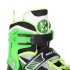Patins 2 en 1 taille ajustable pour les amateurs d'asphalte et de glace design noir et vert