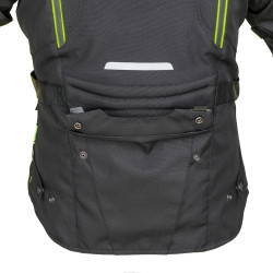 Veste de moto pour femme - Blouson de moto noir et réfléchissant