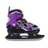 Patins 2 en 1 taille ajustable pour les amateurs d'asphalte et de glace design noir et violet