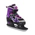 Patins 2 en 1 taille ajustable pour les amateurs d'asphalte et de glace design noir et violet