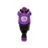 Patins 2 en 1 taille ajustable pour les amateurs d'asphalte et de glace design noir et violet