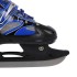 Patins 2 en 1 taille ajustable pour patineurs débutants ou avancés design noir et bleu