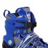 Patins 2 en 1 taille ajustable pour patineurs débutants ou avancés design noir et bleu