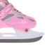 Patins de glisse 2 en 1 taille ajustable pour patineurs débutants ou avancés design rose