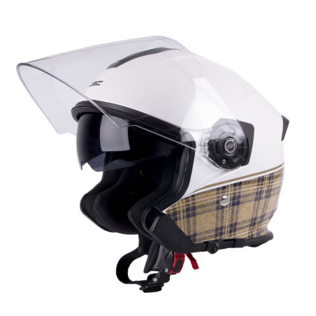 Casque de moto ouvert - Casque de moto chopper - Deux couleurs