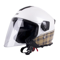 Casque de moto ouvert - Casque de moto chopper - Deux couleurs