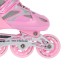 Patins de glisse 2 en 1 taille ajustable pour patineurs débutants ou avancés design rose