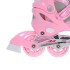 Patins de glisse 2 en 1 taille ajustable pour patineurs débutants ou avancés design rose
