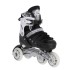 Patins à glace et rollers avec platine interchangeable x4 pour tous les niveaux design cyan