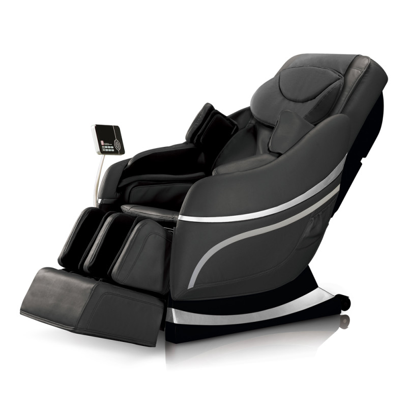 HOMCOM Fauteuil De Relaxation Et Massage Inclinaison Dossier Repose Pied Reglable Revetement Synthetique Creme~1aircsa505o01