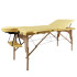 Table de massage 3 pièces en bois transportable - Noir