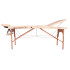 Table de massage 3 pièces en bois transportable - Noir
