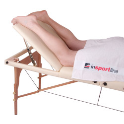 Table de massage 3 pièces en bois transportable - Noir