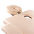 Table de massage 3 pièces en bois avec accoudoirs amovibles - marron