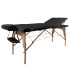 Table de massage 3 pièces en bois avec accoudoirs amovibles - or