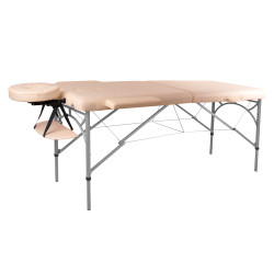 Table de massage professionnelle 2 pièces en aluminium - Orange