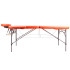 Table de massage professionnelle 2 pièces en aluminium - Orange