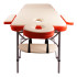 Table de massage professionnelle 2 pièces en aluminium - Orange