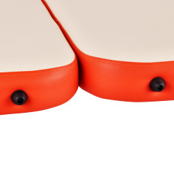 Table de massage professionnelle 2 pièces en aluminium - Orange