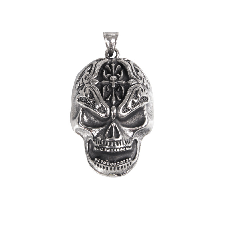 Pendentif crâne pour motard
