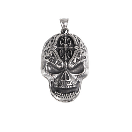 Pendentif crâne pour motard