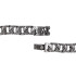Bracelet en acier inoxydable pour motard - Fermoir tête de mort