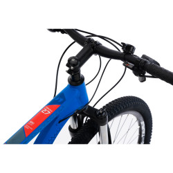 Vélo de montagne moderne robuste 24 vitesses et roues de 27,5 pouces - Bleu ou jaune
