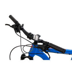 Vélo de montagne moderne robuste 24 vitesses et roues de 27,5 pouces - Bleu ou jaune