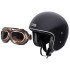 Casque de moto ouvert