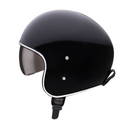 Casque de moto ouvert - Casque de moto vintage avec lunettes