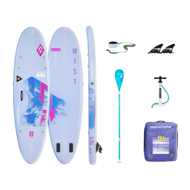 Planche à pagaie avec accessoires - violette