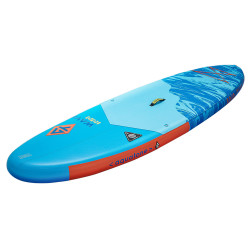 Planche à pagaie avec accessoires bleu motif vague - capacité de 135 kg