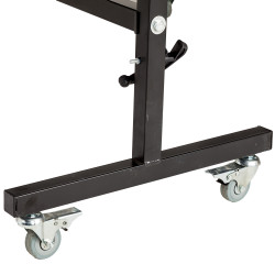Table de tennis de professionnelle roulante et pliable - noire