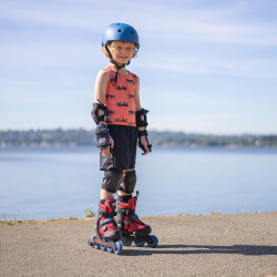 Patins à roulettes ajustables pour enfant - système de fixation rapide
