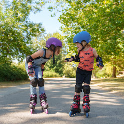 Patins à roulettes ajustables pour enfant - système de fixation rapide