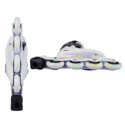Patins à roulettes avec roues lumineuses - système QuickLace