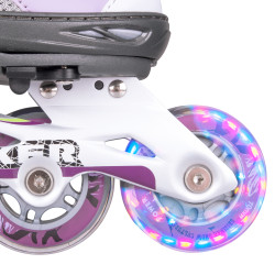 Patins à roulettes au look intemporel - roues lumineuses
