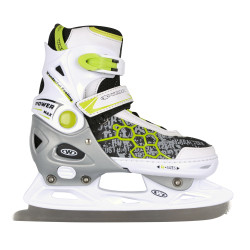 Patins avec châssis polyvalent 2 en 1 - rollers et glace / vert et blanc