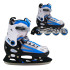 patins à roulettes bleu