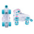 Patins 3 en 1 ajustables avec châssis incliné - lames à glace / roulettes / rollers