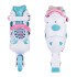 Patins 3 en 1 ajustables avec châssis incliné - lames à glace / roulettes / rollers
