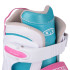 Patins 3 en 1 ajustables avec châssis incliné - lames à glace / roulettes / rollers