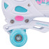 Patins 3 en 1 ajustables avec châssis incliné - lames à glace / roulettes / rollers
