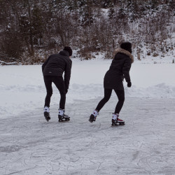 Patins 2-en-1 - Lames à roulettes et à glace - Rouge