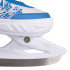 Patins et lames avec châssis ajustables - design bleu et blanc unisexe