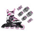 Ensemble patins à roulettes et protections enfants