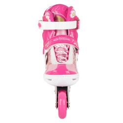 Pack complet de rollers avec protections pour enfants - rose